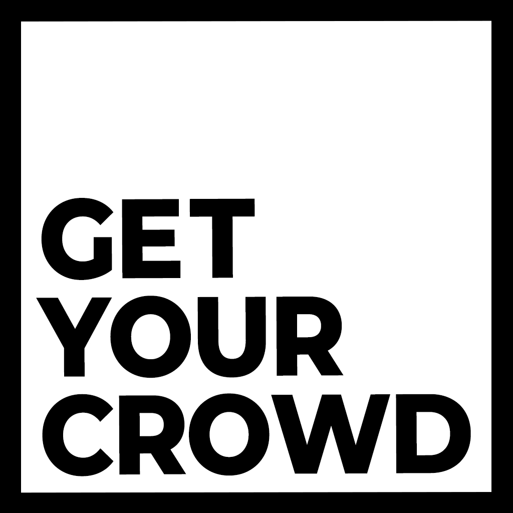 GET YOUR CROWD – Audience Design for Film & Media Logo for GET YOUR CROWD, a Berlin-based agency specializing in audience design, strategy, and engagement for documentary and fiction projects. Clean, modern, and professional, reflecting the company’s focus on building meaningful connections between filmmakers and their audiences.